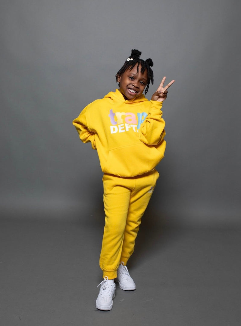 Kid “Cozy” Yellow Trap Dept. Sweatsuit