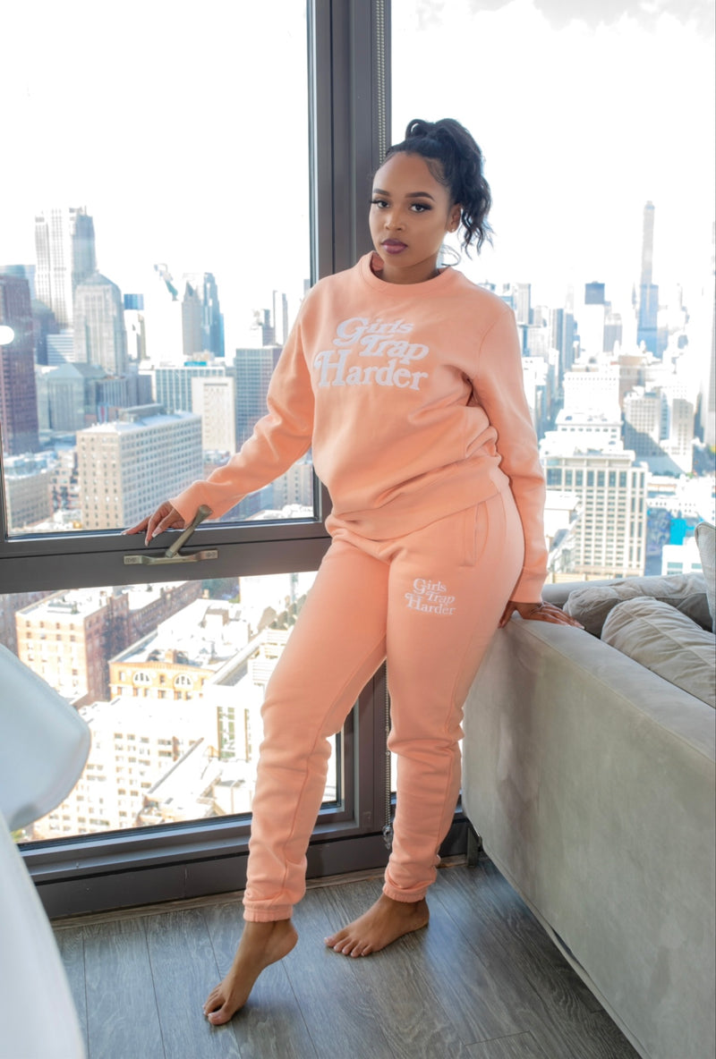 Salmon Pink Sweatpants